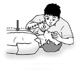 自然に息が出るのを待つ様子のイラスト