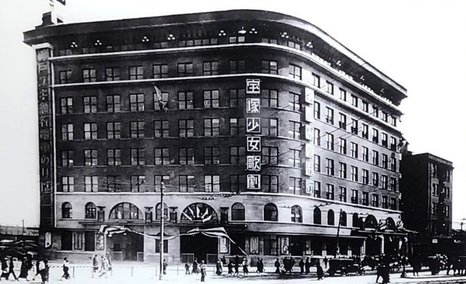 小林一三記念館 館内の展示パネルより(1929年の梅田阪急ビル)